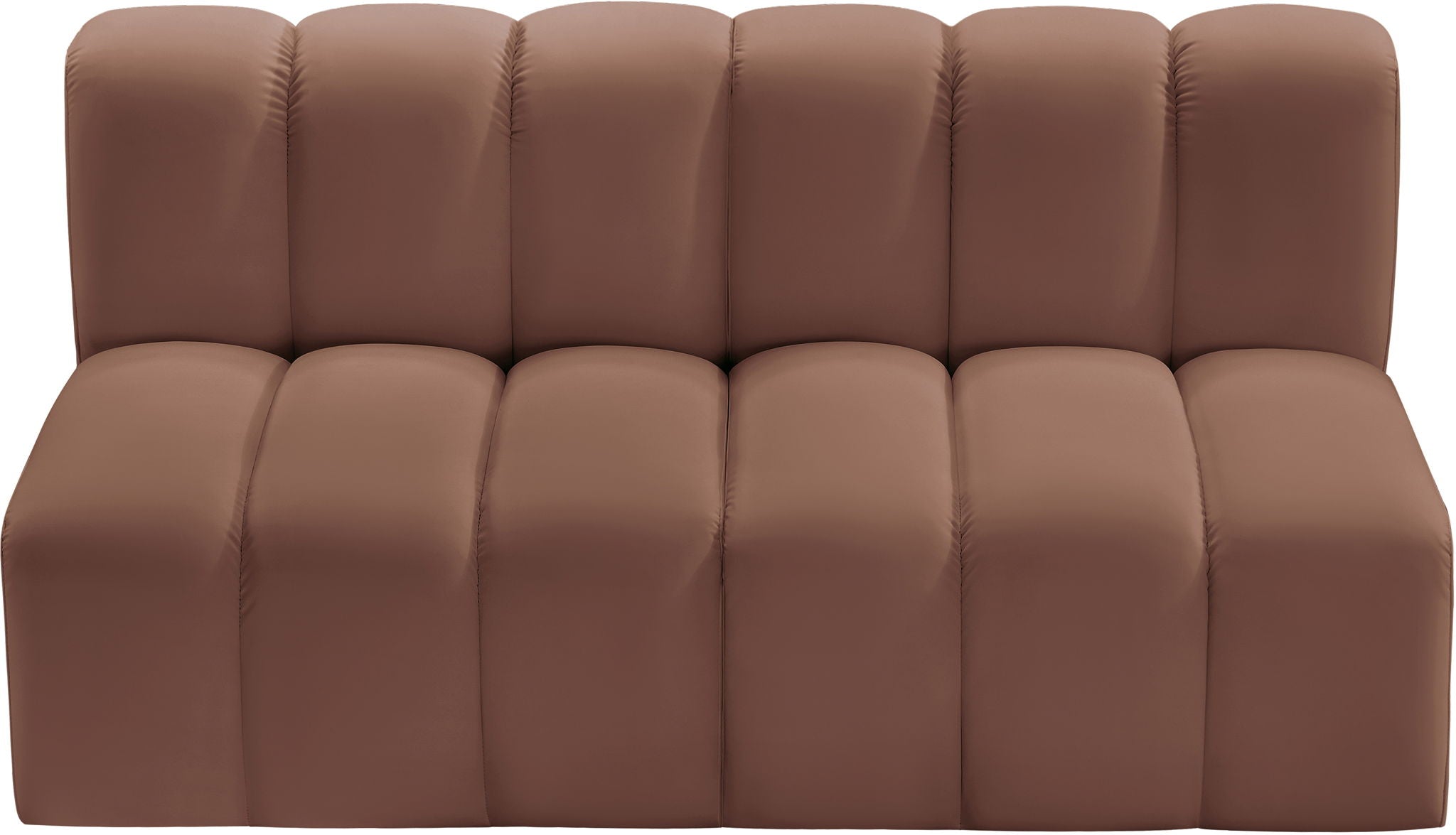 Arc - Faux Leather 2 Seats Modular Sofa