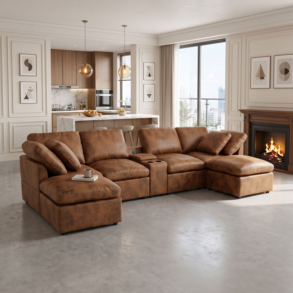Modular Design Cloud Sofa, Freely Configurable