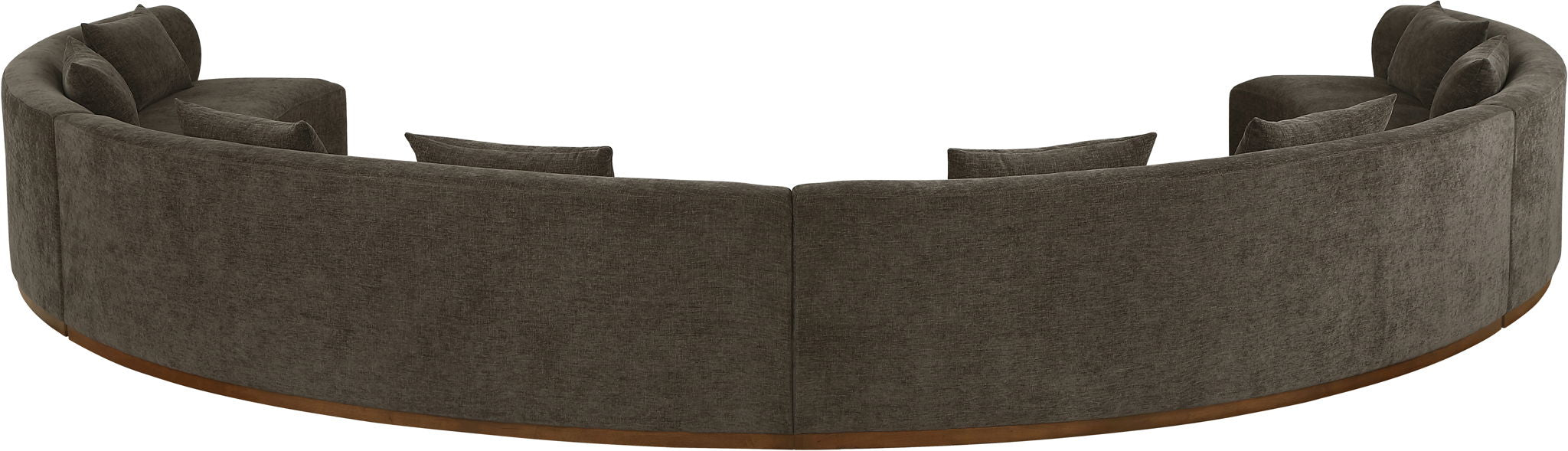 Avanti - Chenille Fabric Upholstered 4 Piece Modular Sectional