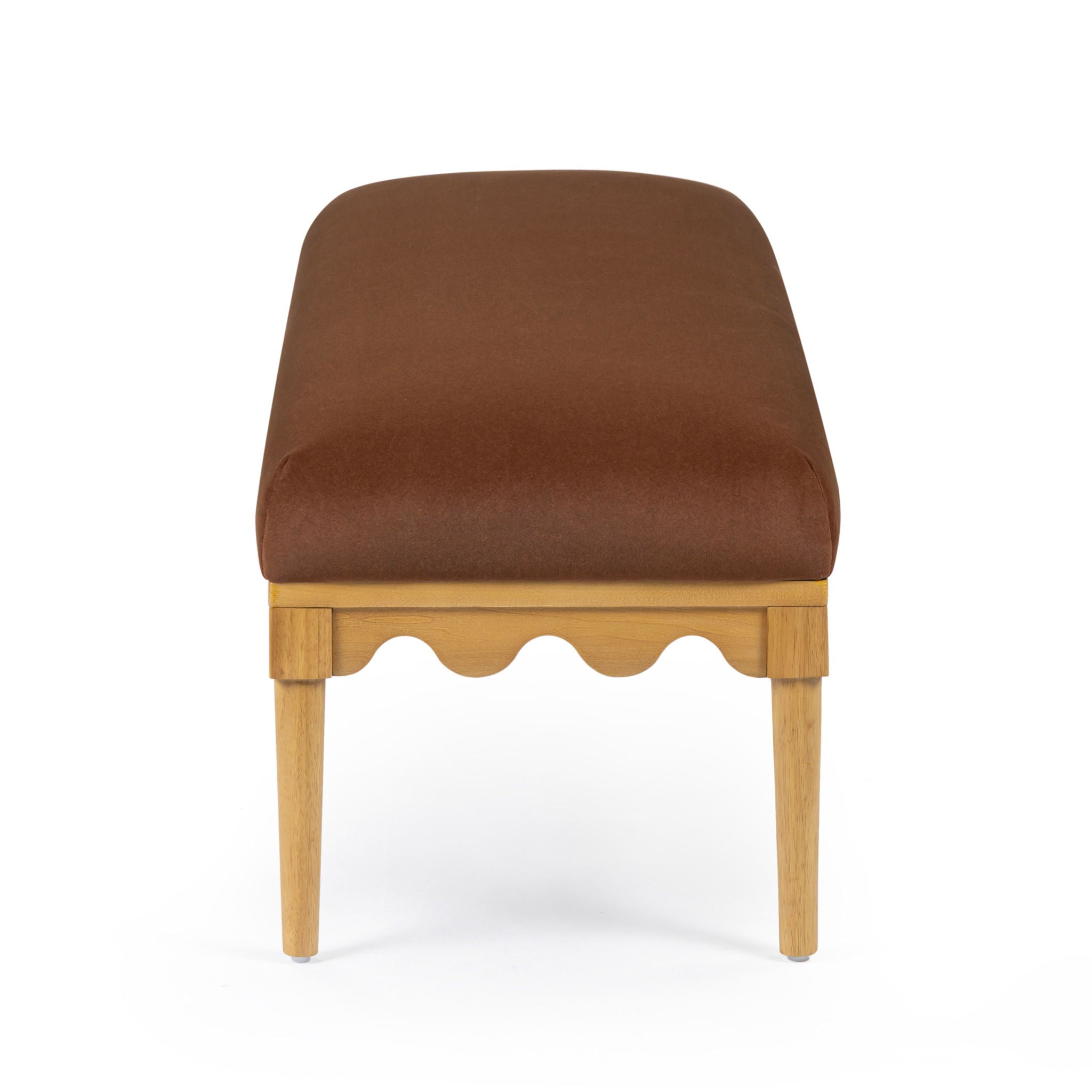 Oodle - Vegan Mohair Bench, Natural Ash Legs