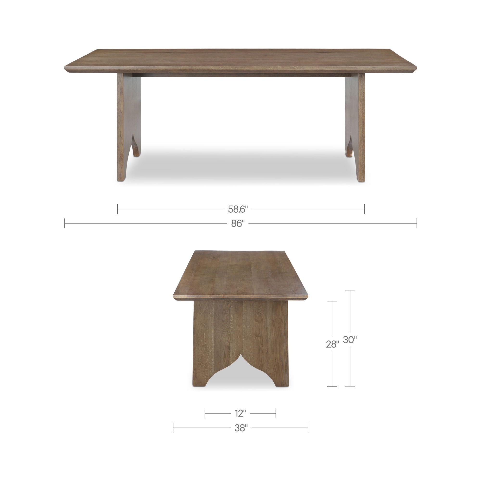 Lake - Dining Table - Brown