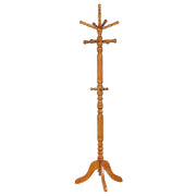 Cosman - 11 Hook Freestanding Coat Rack With Hanger - Brown