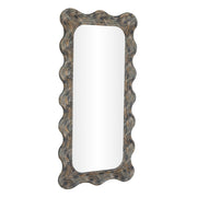 Charlene - 39" x 75" Squiggle Wall Mirror - Watercolor Print