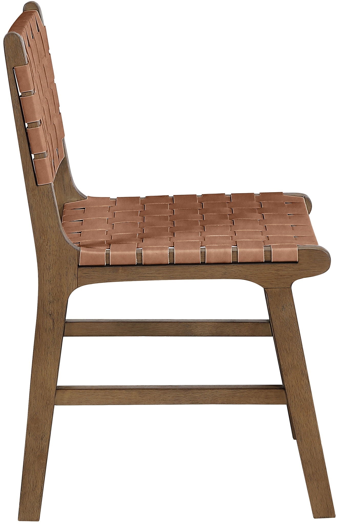 Entwine - Vegan Leather Upholstered Dining Chair - Painted Brown