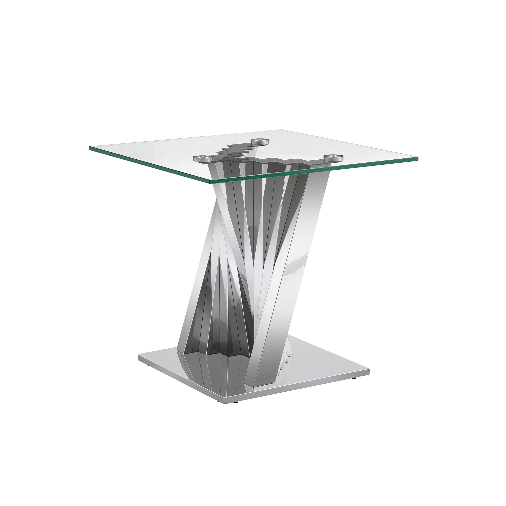 Table With Twisted Fan Shaped Legs