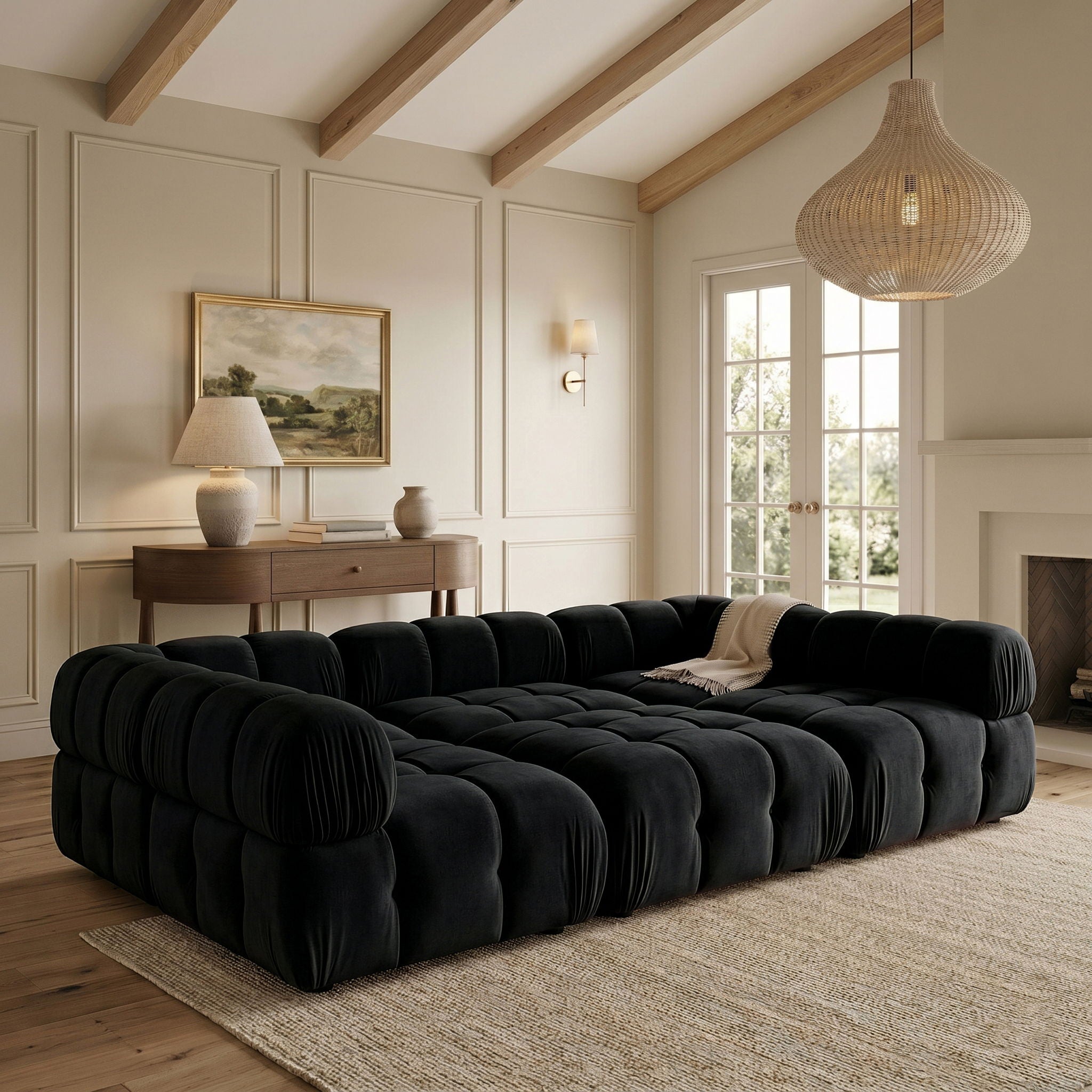 Orin - Velvet 6 Piece Modular Sectional