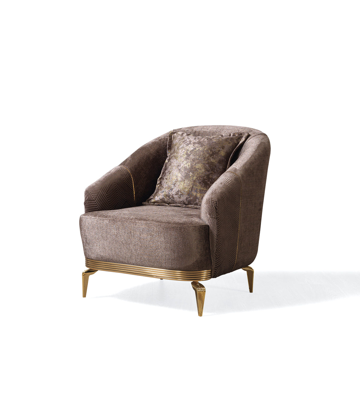 Santana Coffee Velvet Chair