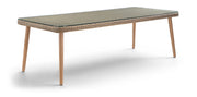 Seacrest - Tempered Glass Top And Wicker Outdoor Patio Dining Table
