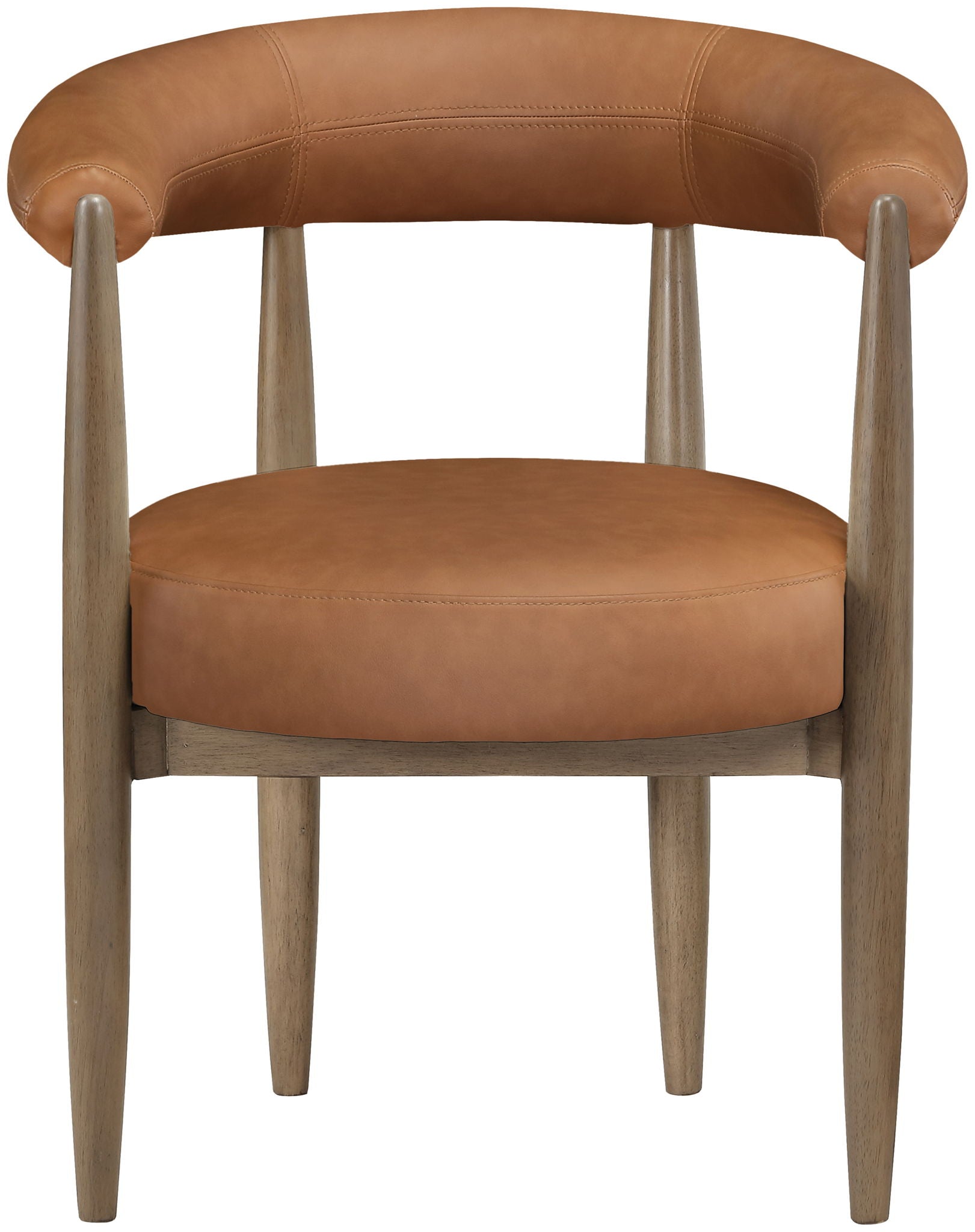 Sable - Vegan Leather Upholstered Dining Chair (Set of 2) - Brown Base
