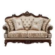 Balthasar - Loveseat - Cherry / Beige