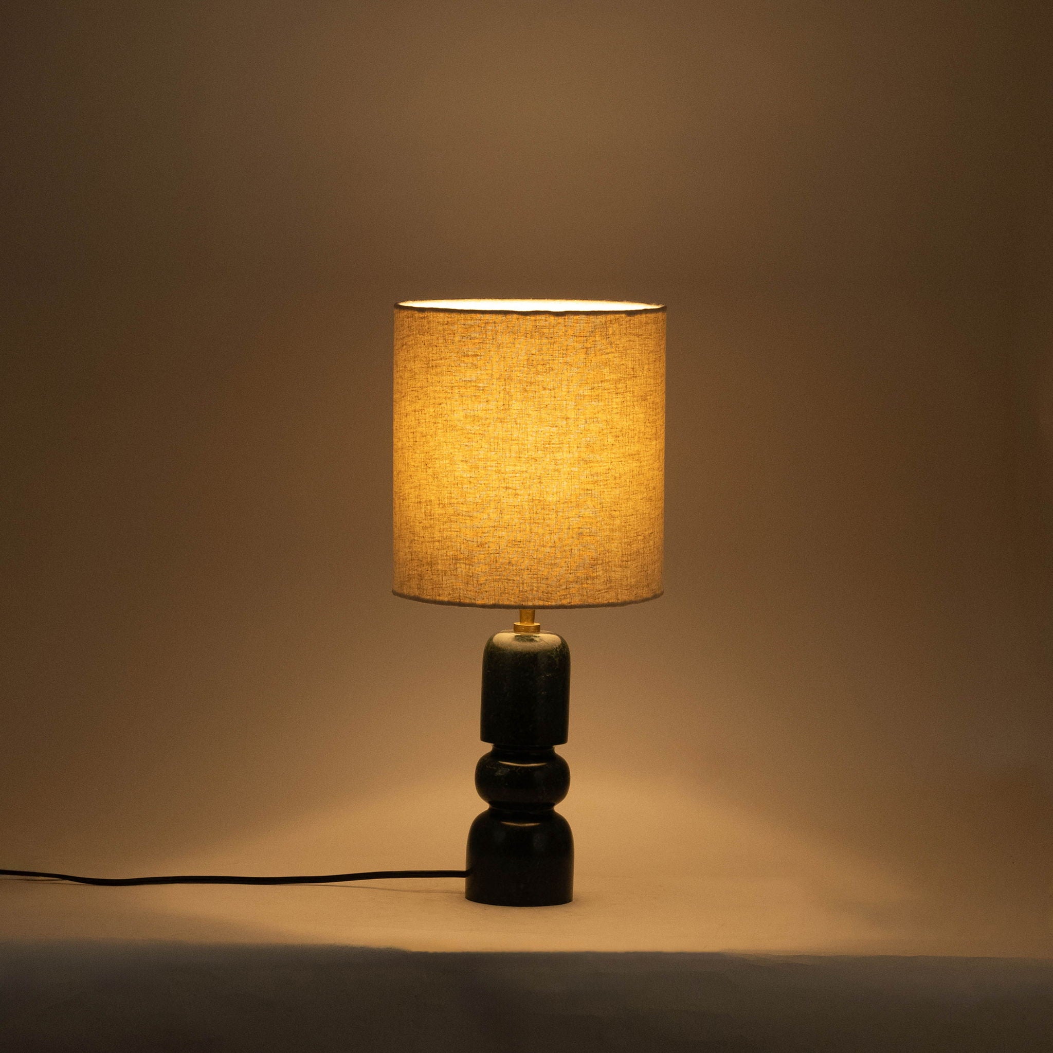 Paros - Base And Linen Textured Fabric Shade Table Lamp