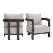 Playa - Chair (Set of 2) - Dark Gray / Beige