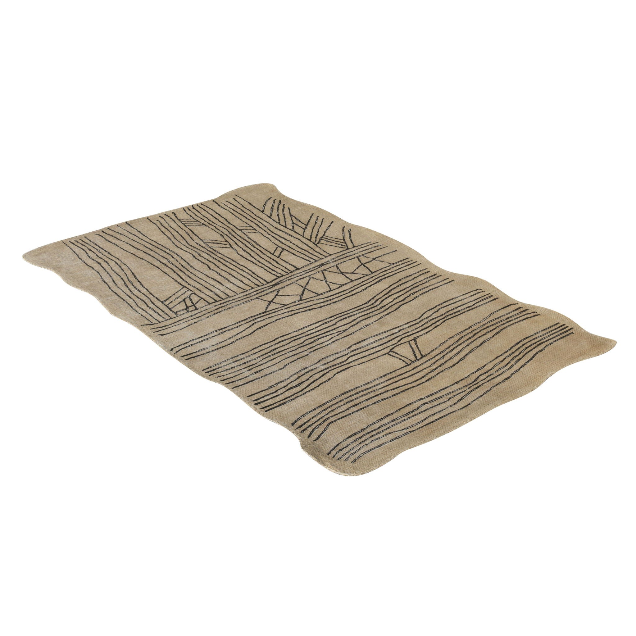 Daphne - 5' x 8' Hand Tufted Wool Area Rug - Natural