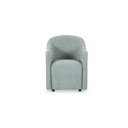 Drava - Rolling Dining Chair - Light Blue