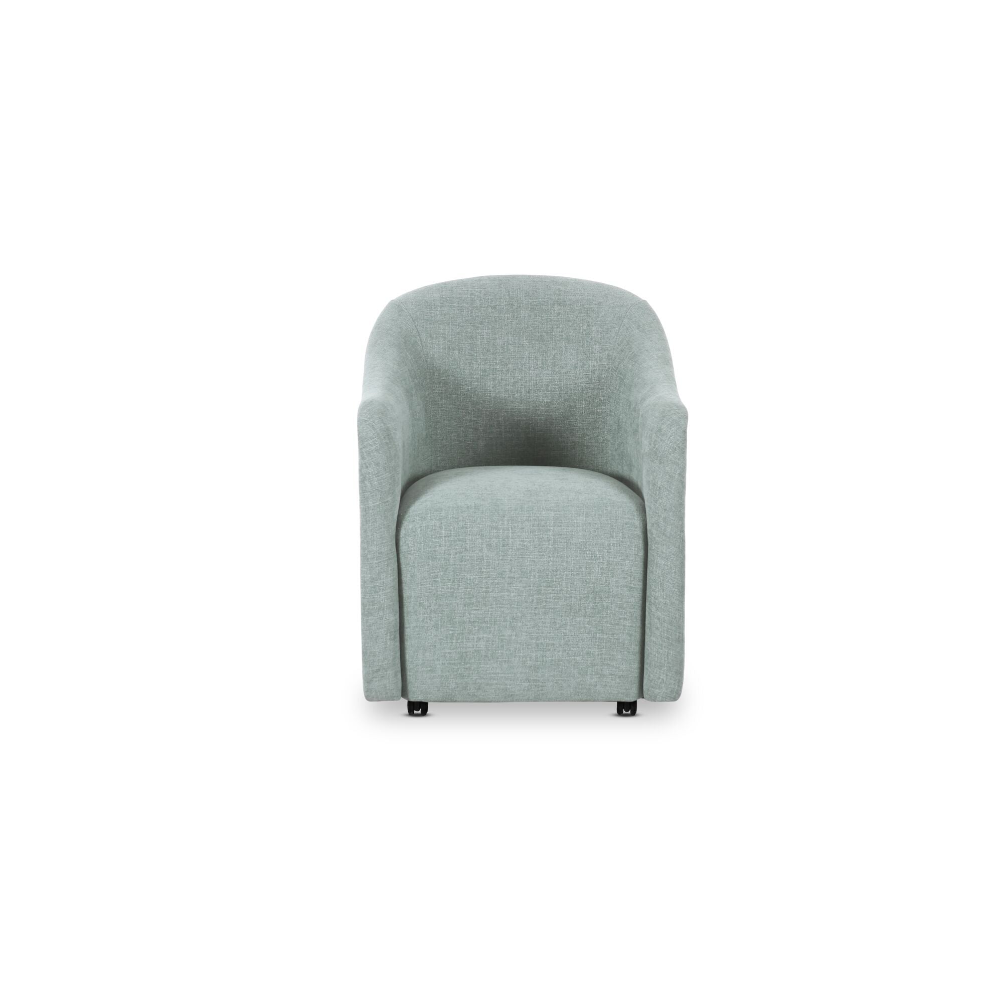 Drava - Rolling Dining Chair - Light Blue