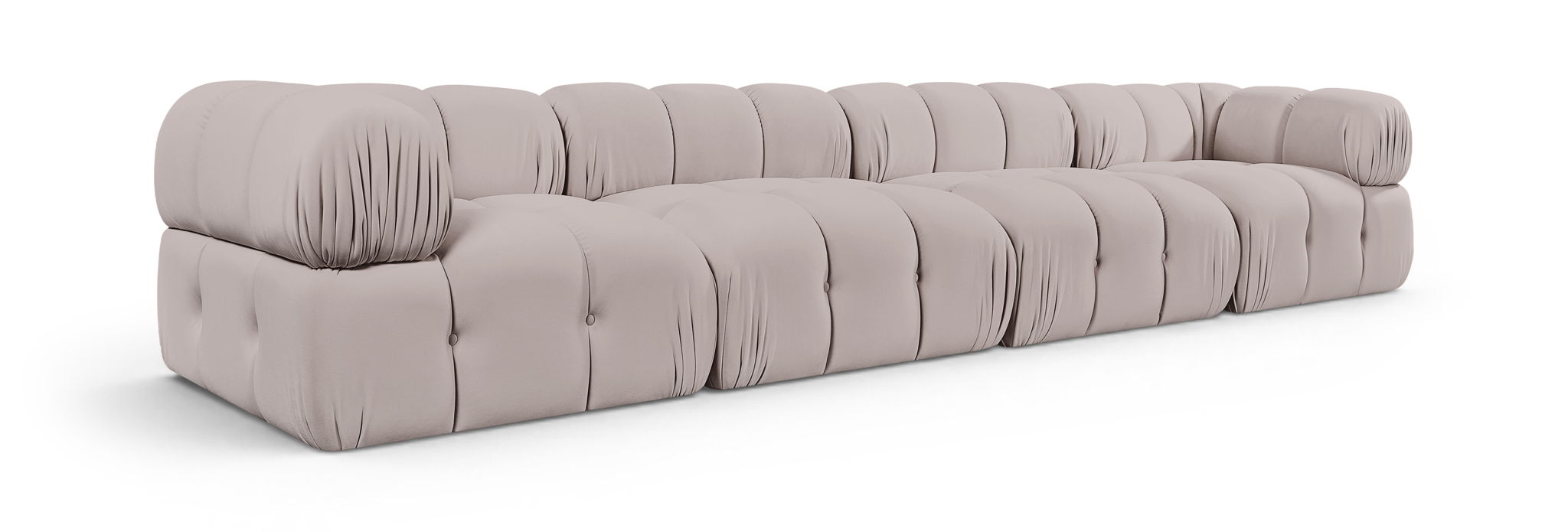 Orin - Fabric Velvet 4 Piece Modular Sofa