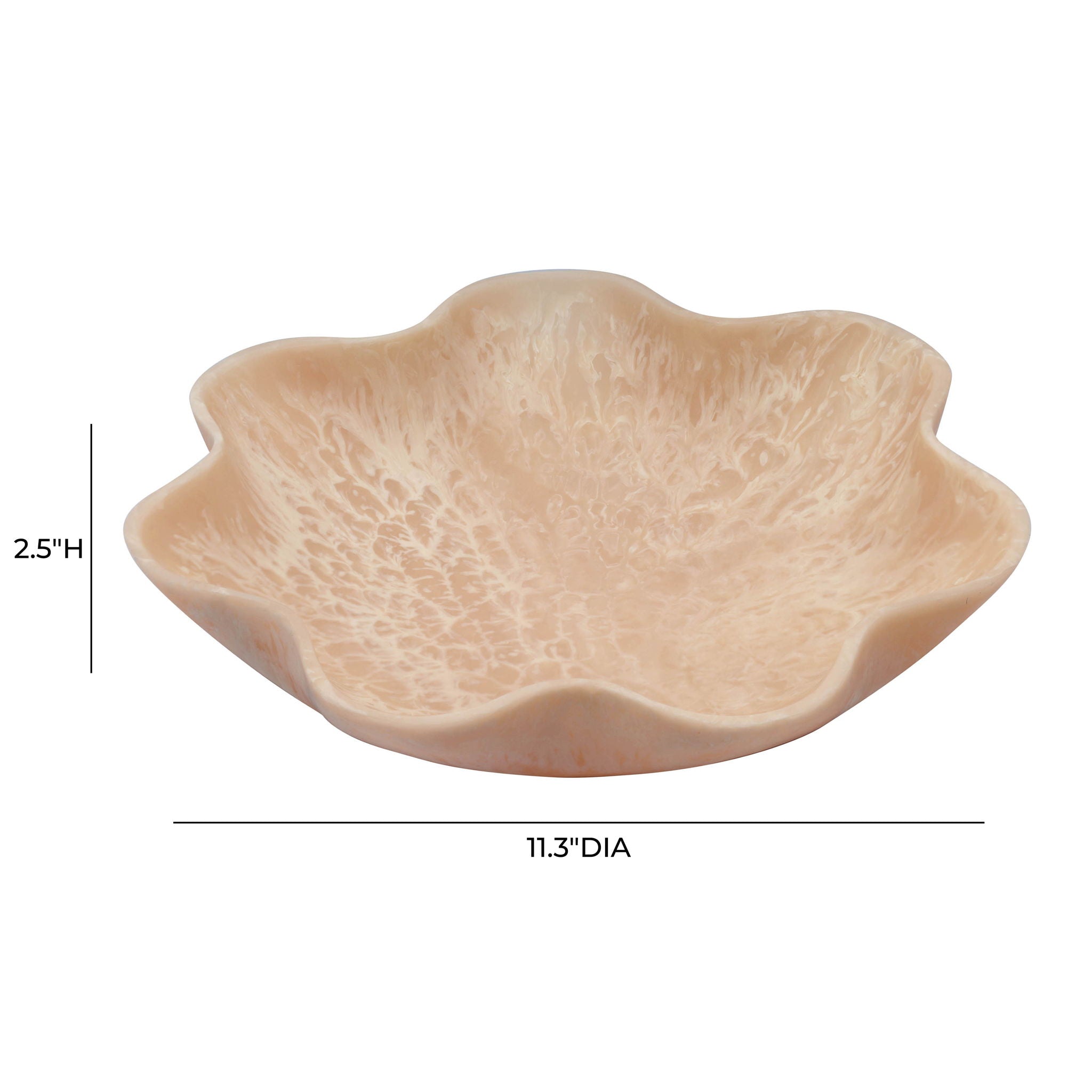 Mera - Resin Star Tray - Grapefruit Pink