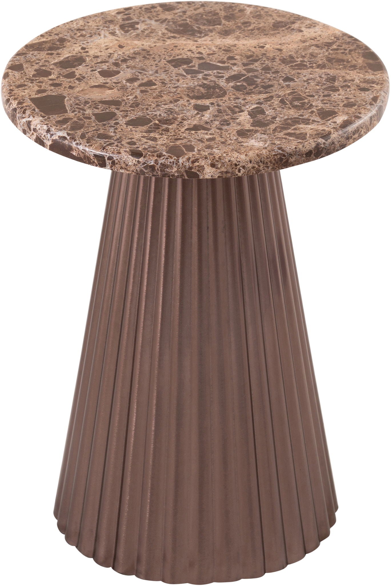 Cindra - Genuine Marble Top And Iron Base Table