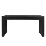 Modern Rustic Wood Table, Rectangular Living Room Center Table With Floating Top Design