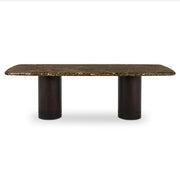 Daphne - Dining Table Large - Dark Emperador Marble / Brown
