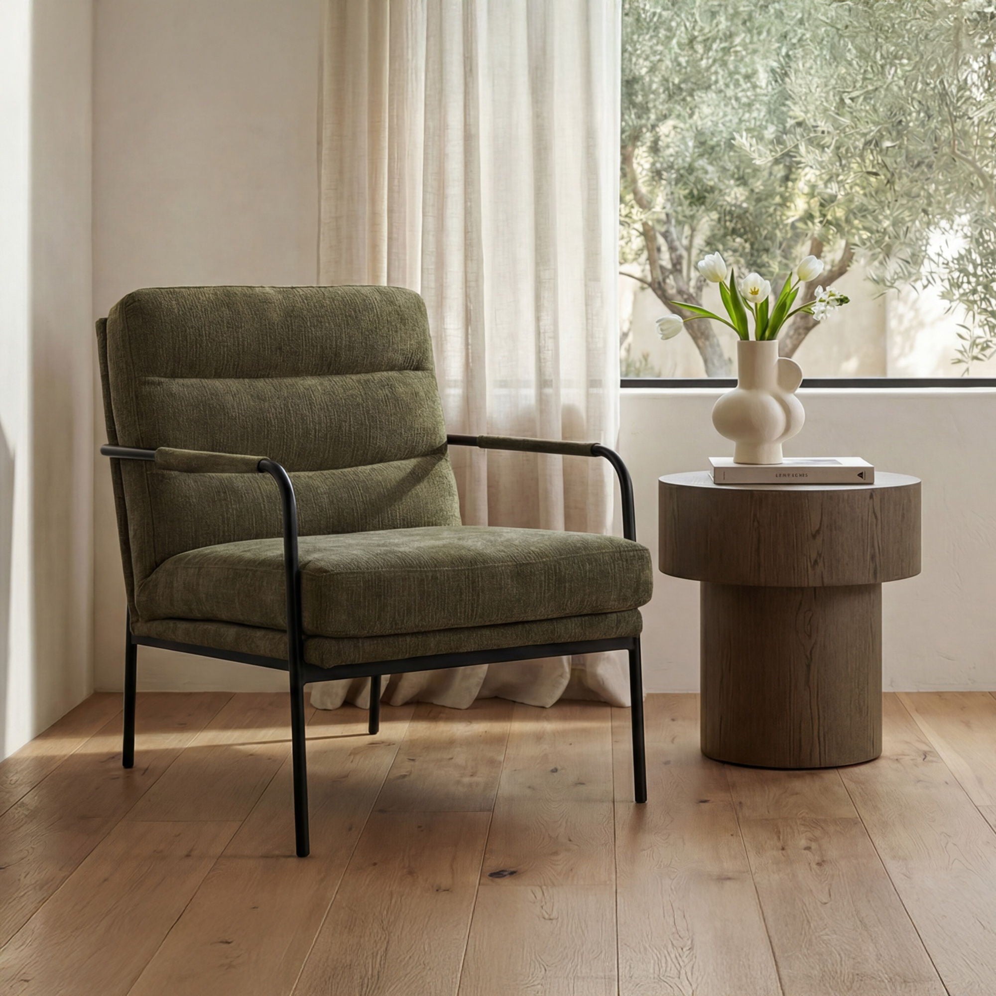 Verlaine - Chair - Olive Green