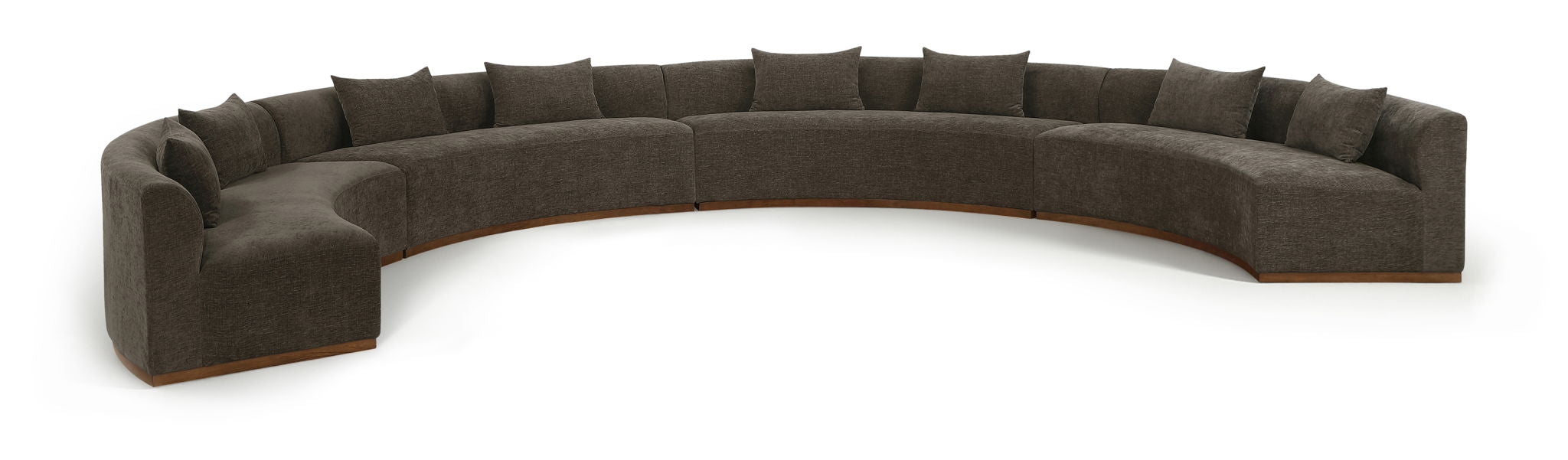 Avanti - Chenille Fabric Upholstered 4 Piece Modular Sectional
