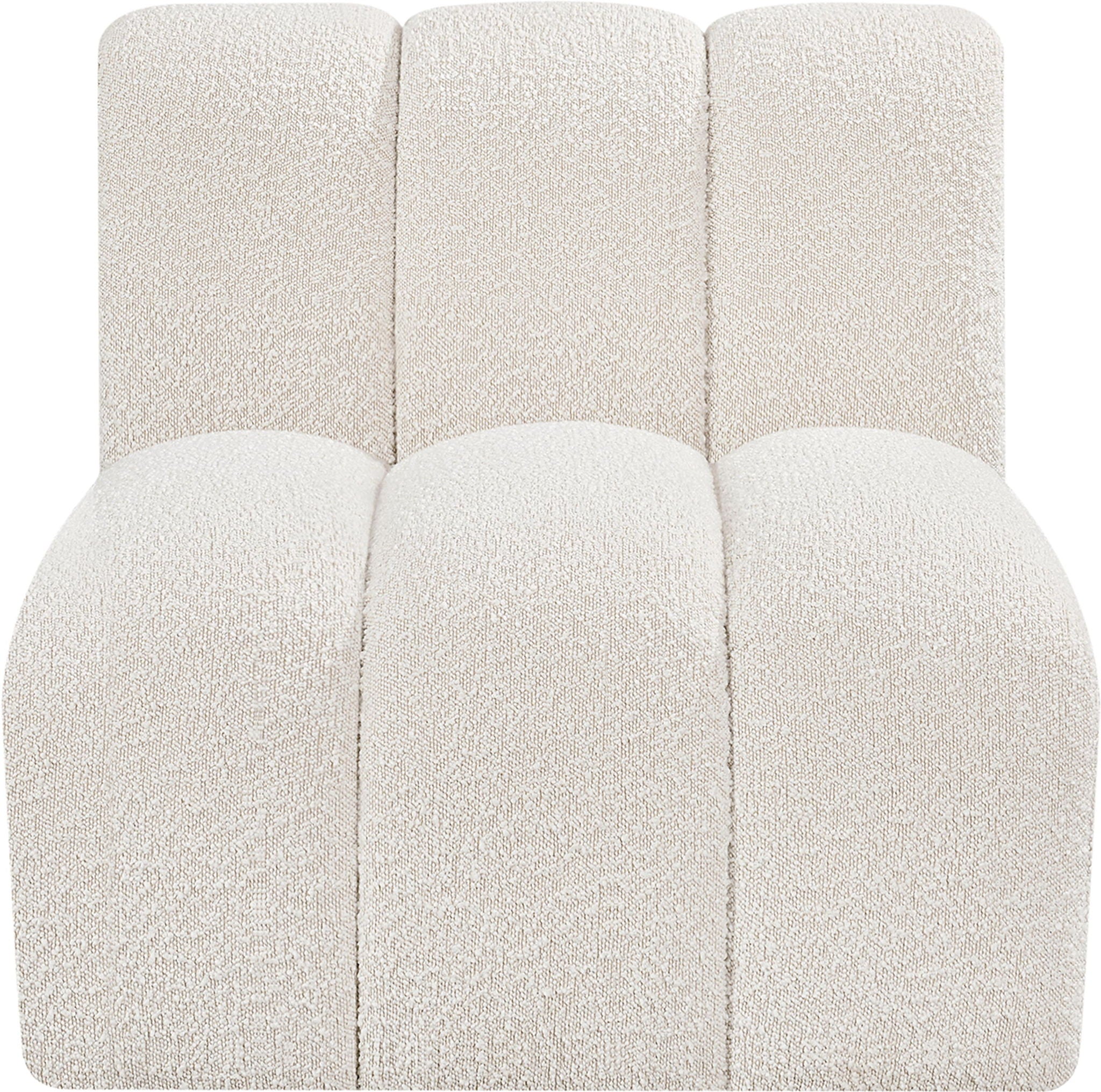 Arc - Boucle Fabric Straight Chair