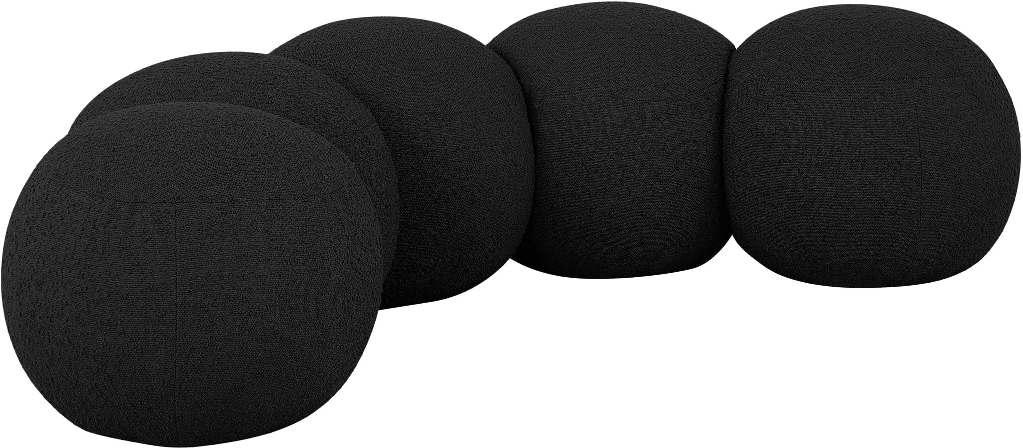 Apollo - Boucle Fabric Bench
