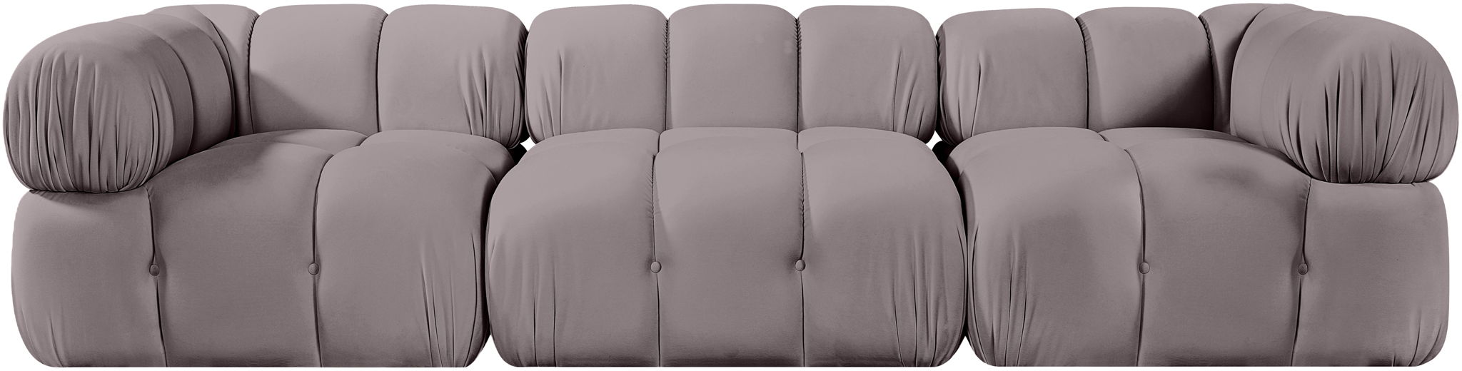 Orin - Velvet Performance Fabric Upholstered 3 Piece Modular Sofa