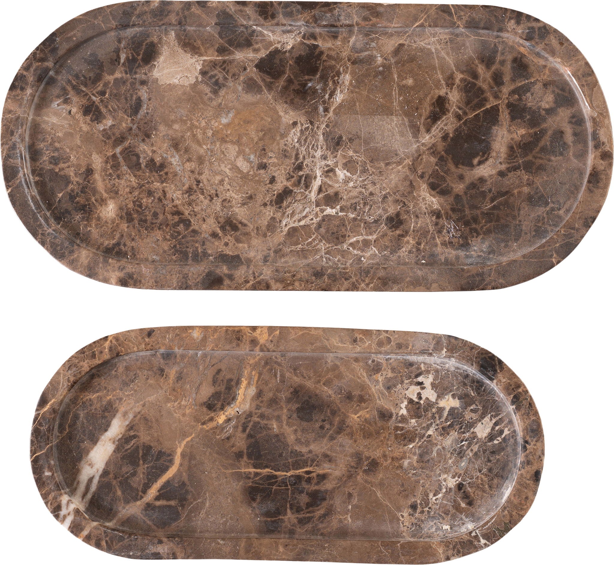 Vanta - Genuine Marble Tray (Set of 2)