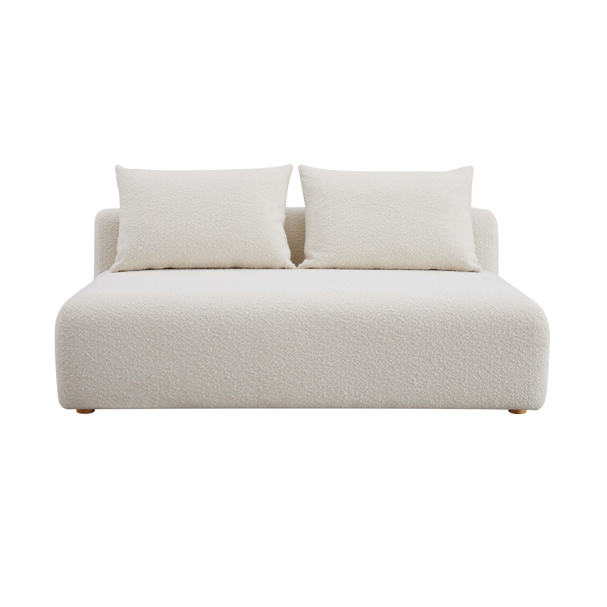 Hangover - Boucle Modular Loveseat - Cream