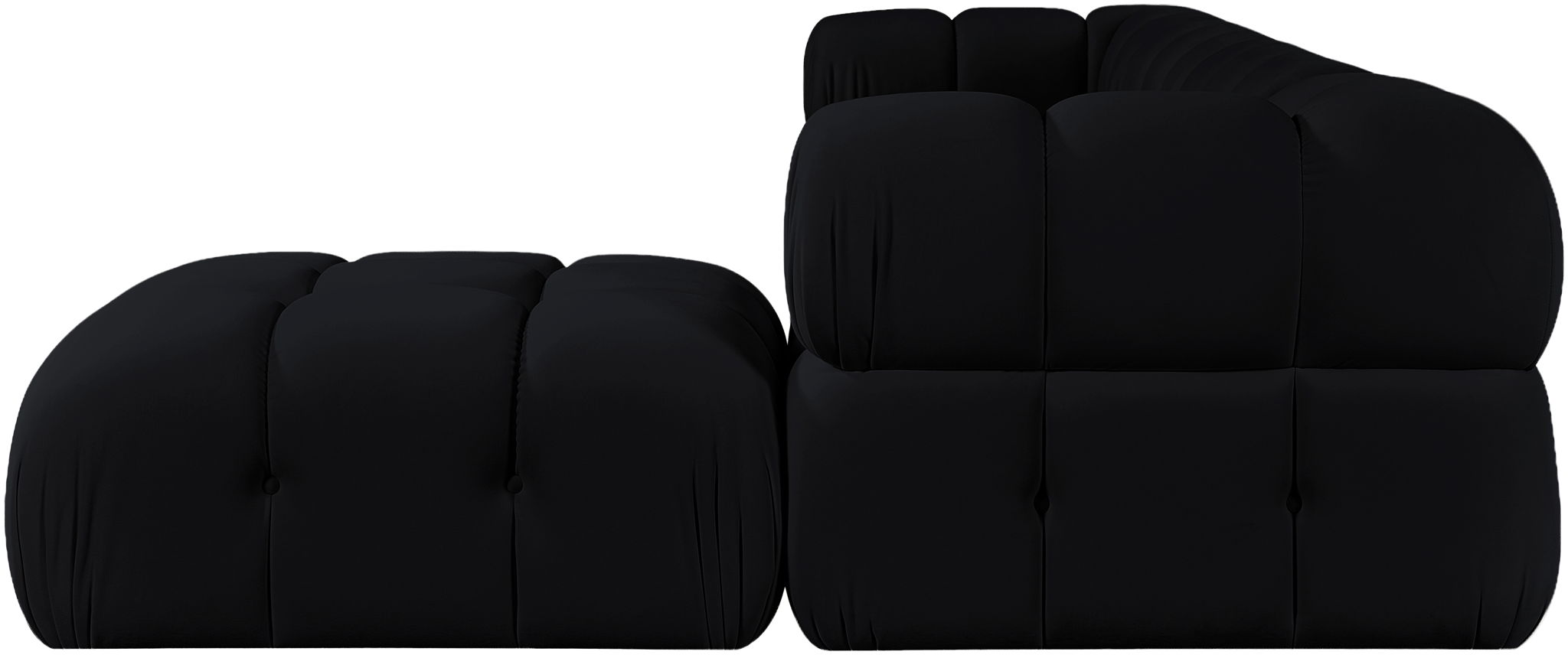 Orin - Fabric Velvet 5 Piece Modular Sectional