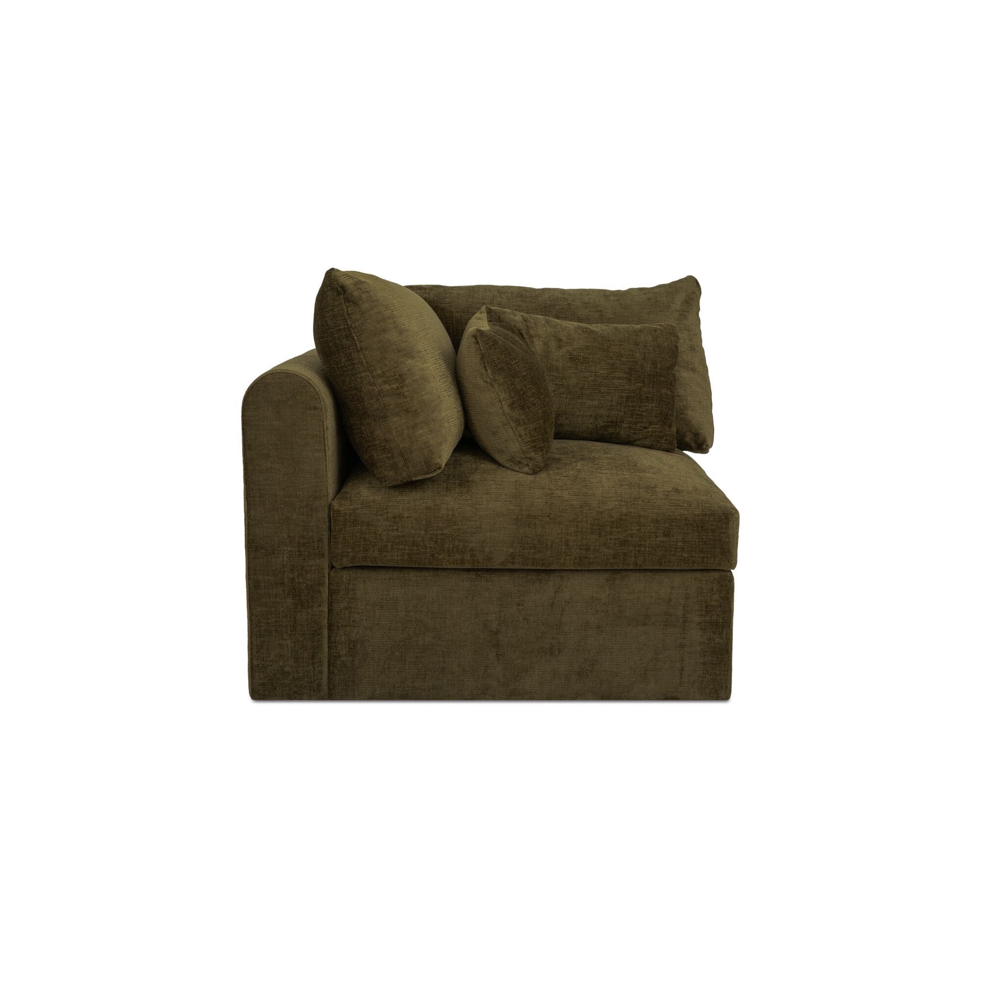 Swift - Corner Chair - Dark Green