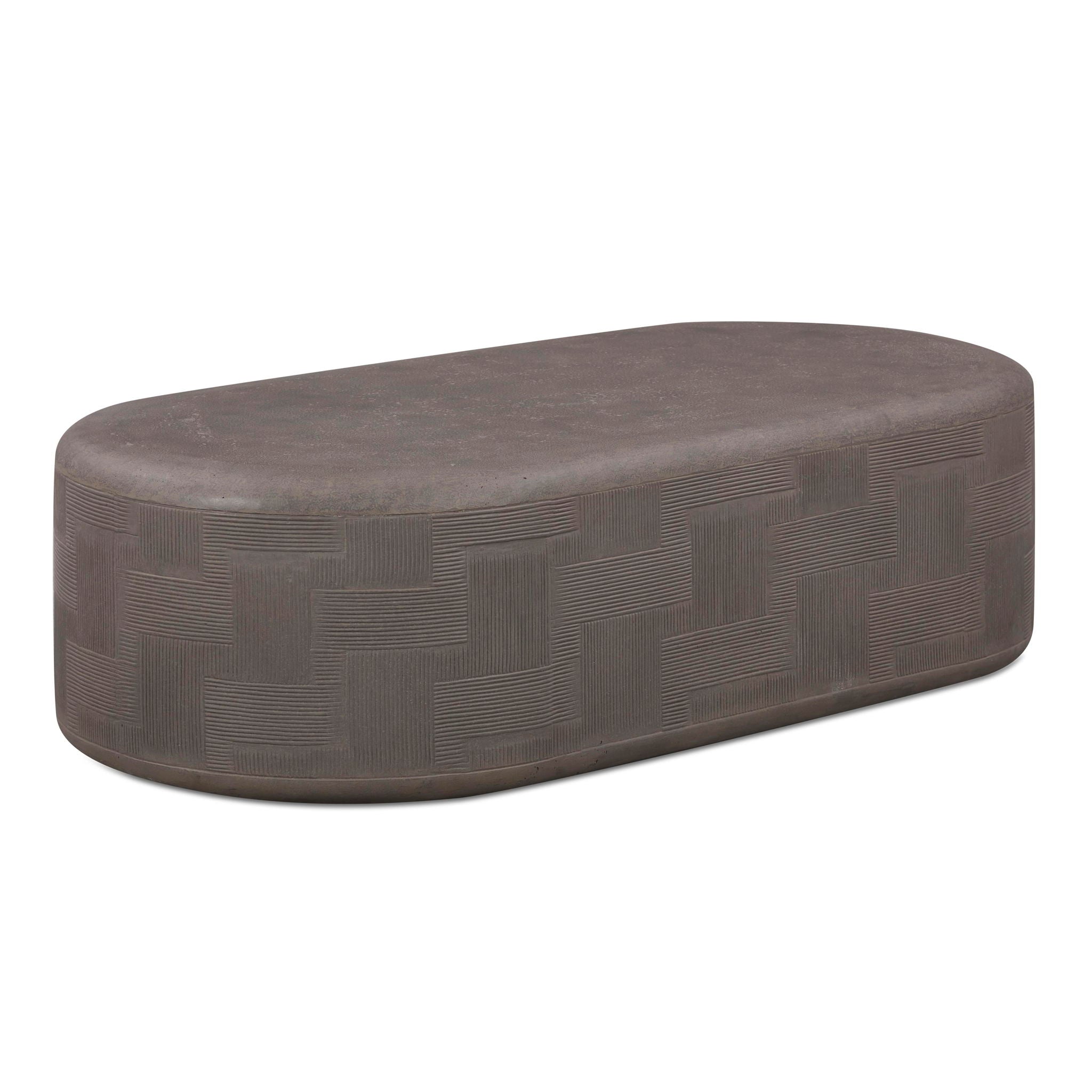 Suraya - Concrete Rounded Coffee Table