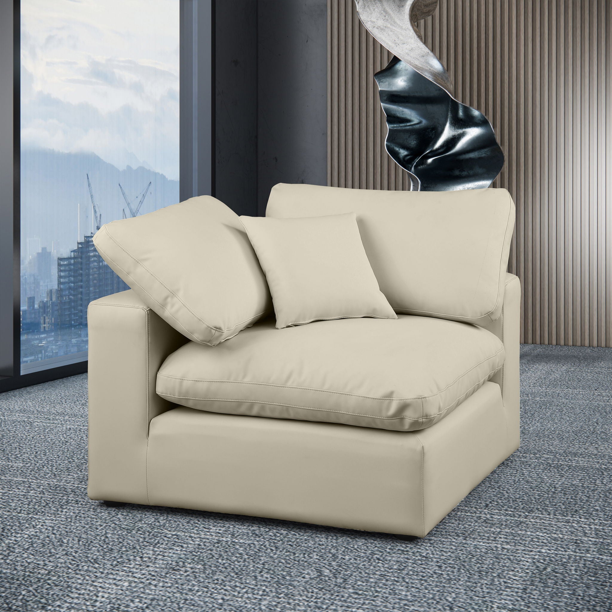 Comfy - Faux Leather Corner Chair