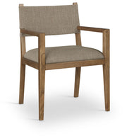 Avon - Linen Textured Performance Fabric Dining Arm Chair