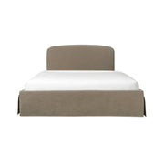 Joan - King Storage Bed - Light Taupe