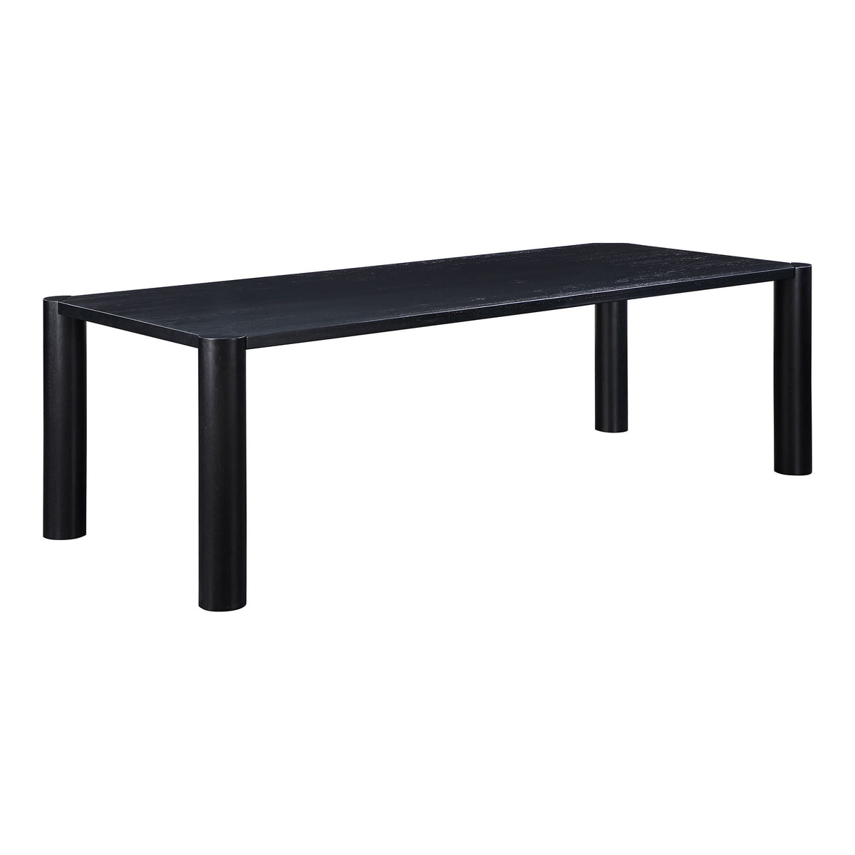 Post - Large Dining Table - Black Oak