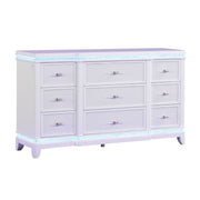 9 Drawer Dresser - White