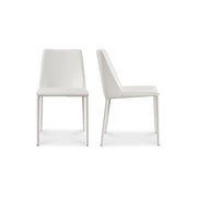 Nora - Vegan Leather Dining Chair (Set of 2) - White