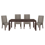 Kavanaugh - 5 Piece Dining Room Set (Table & 4 Side Chairs) - Dark Brown / Gray
