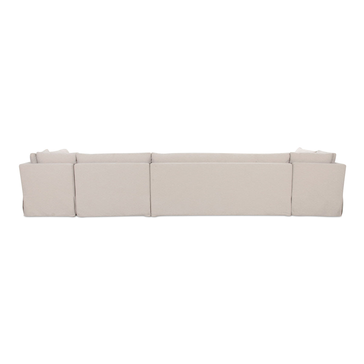 Fable - Slipcover Dining Banquette U-Shape Sectional - Beige