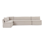 Fable - Slipcover Dining Banquette L-Shape - Beige