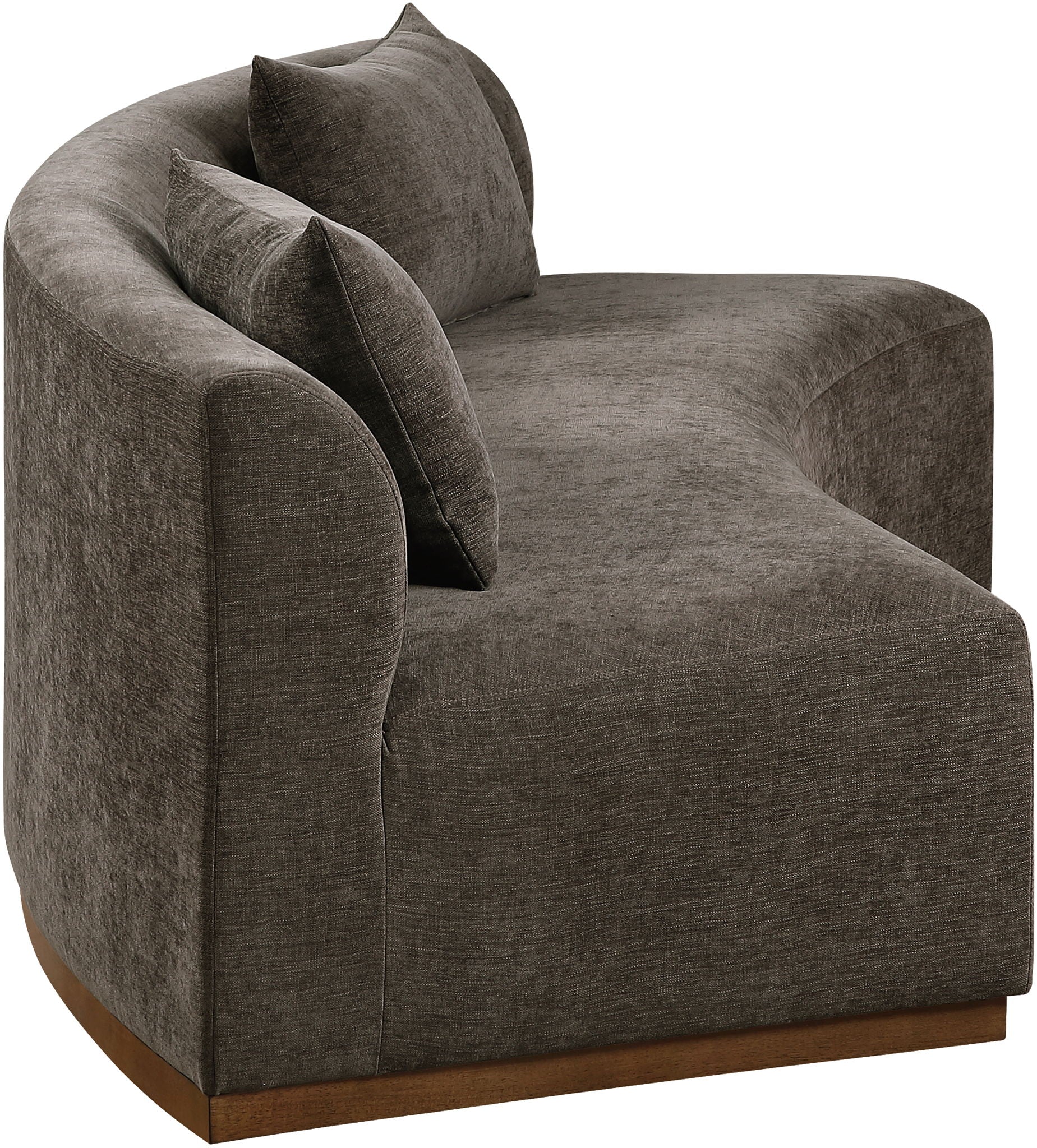 Avanti - 104" Chenille Fabric Upholstered Sofa