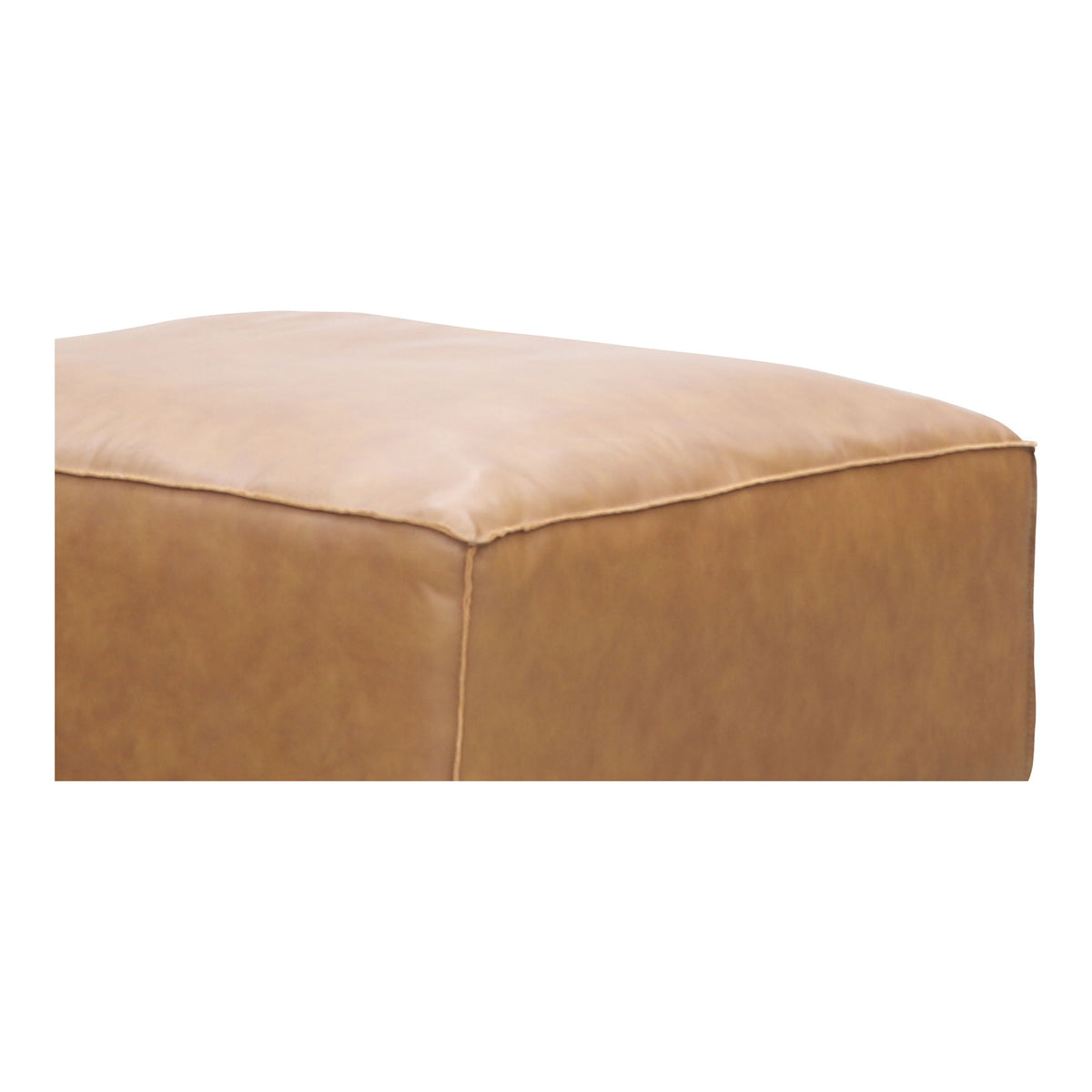 Form - Leather Ottoman - Sonoran Tan