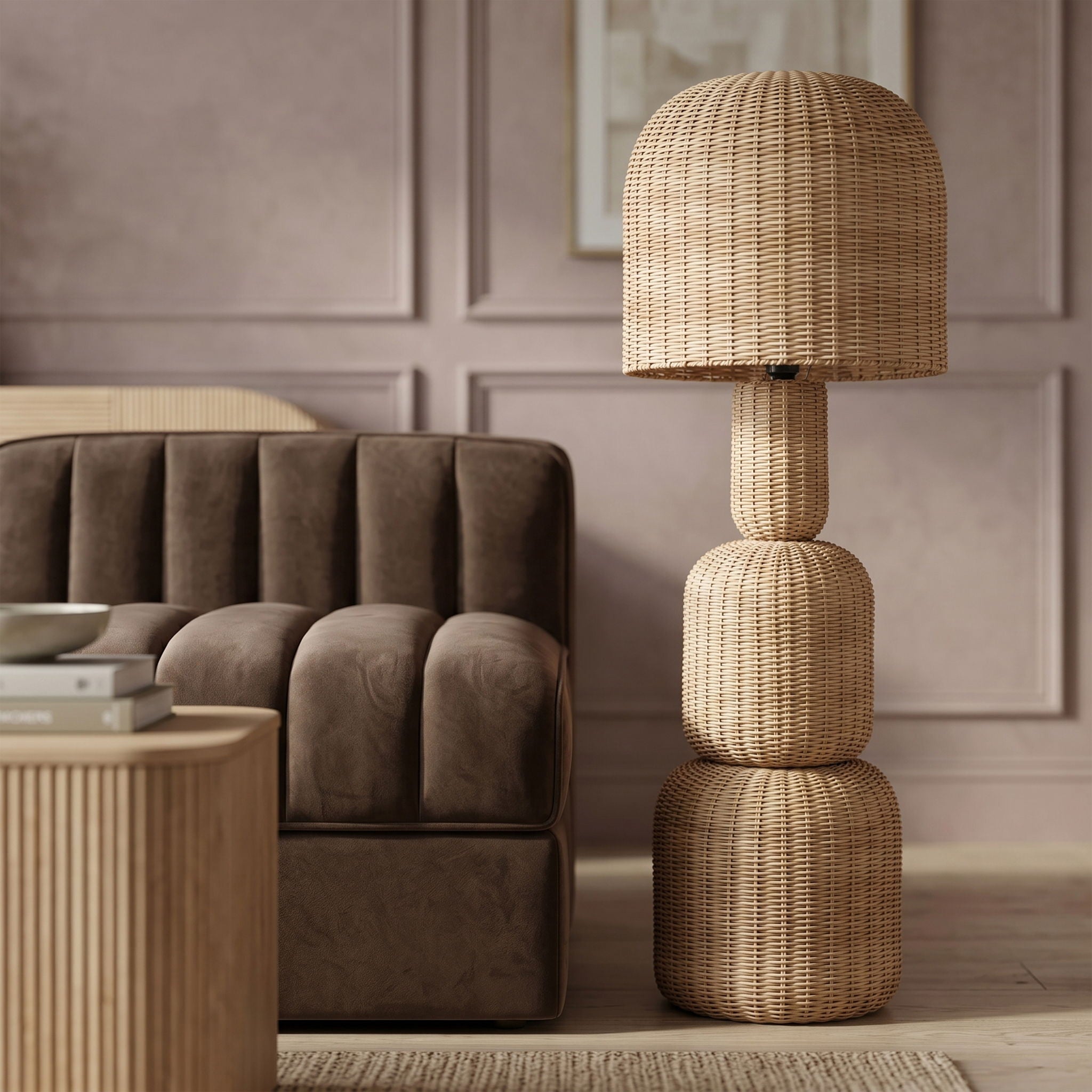 Harvest - Rattan Floor Lamp