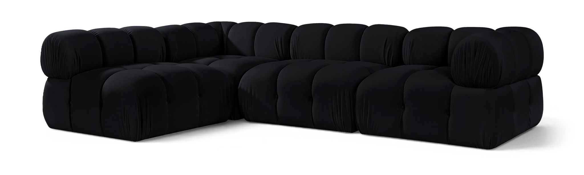 Orin - Fabric Velvet 4 Piece Modular Sectional