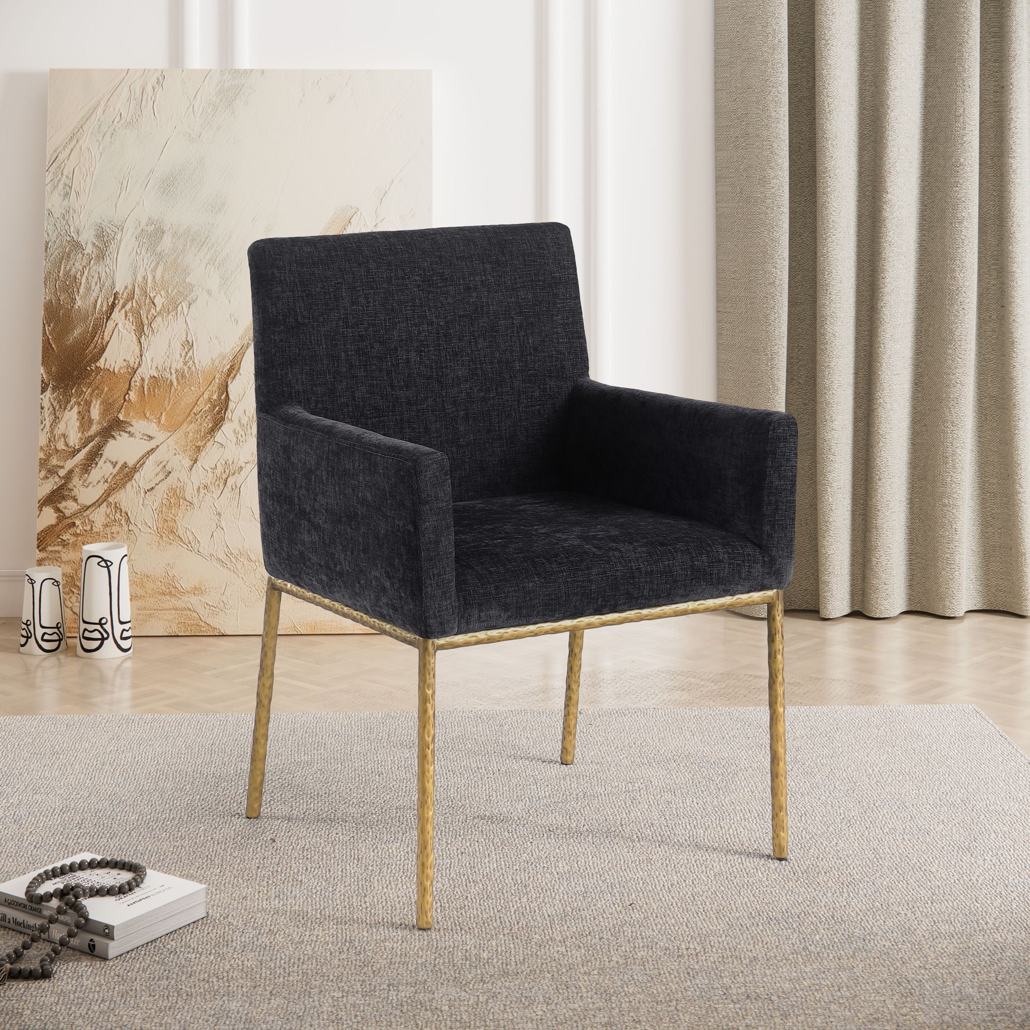 Reeves - Dining Chair With Gold Legs (Set of 2)