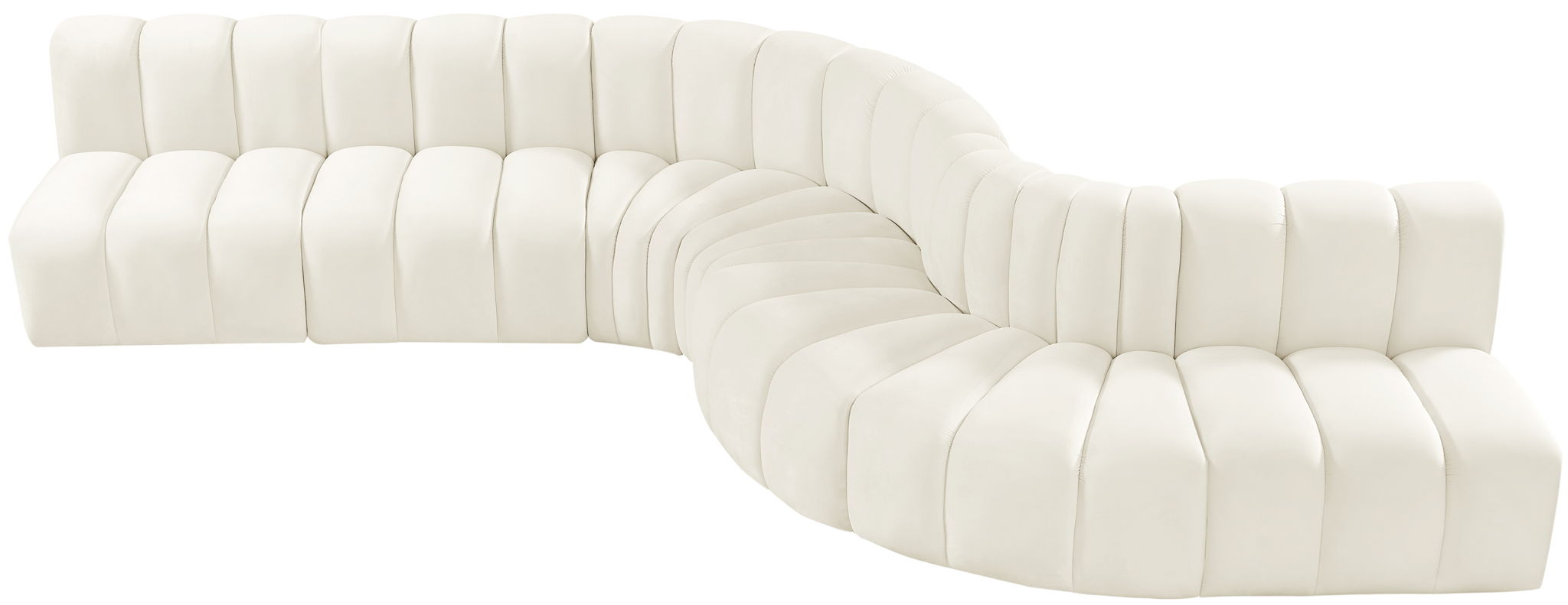 Arc - Velvet 7 Piece Modular Sofa