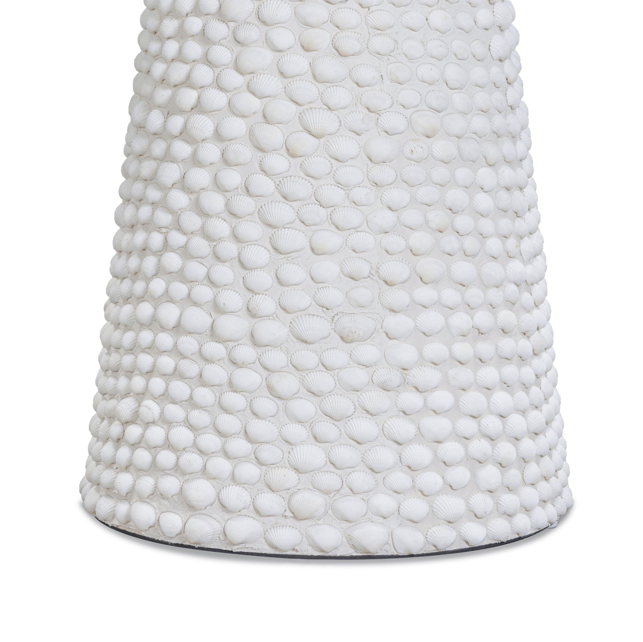 Coast - Seashell Round Side Table - Pearl White